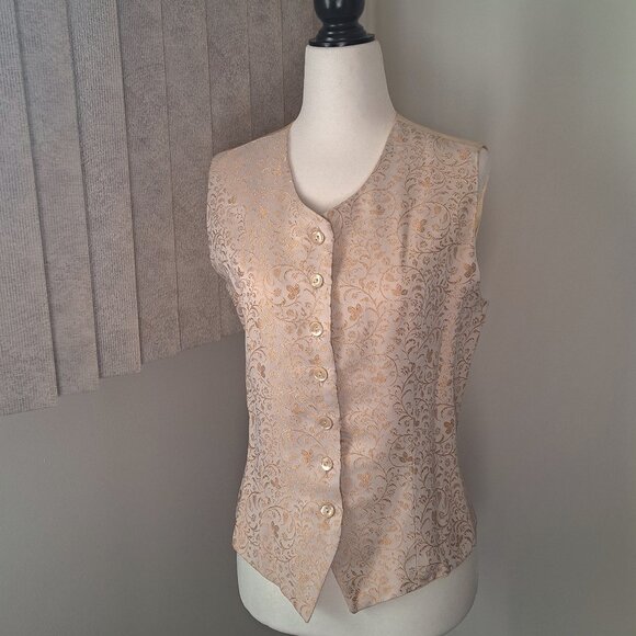 Women's Dress Vest with detailed embroidery stitch - vintage like new - Picture 2 of 11